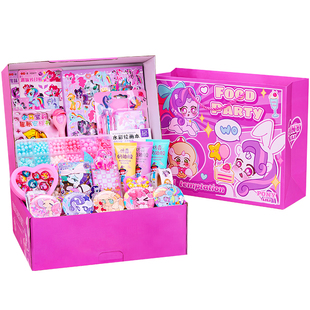 咕卡套装女孩子手工diy解压玩具礼盒贴纸奶油胶安静书26新款手帐造景贴纸8送儿童生日公主粉色幼儿园新年礼物