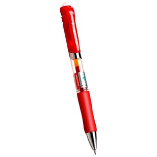 红色中性笔红笔教师专用批改作业学生用速干水笔按动0.5子弹头红色笔笔芯按压式圆珠笔老师订正高颜值水性笔