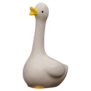 微景观仿真可爱鸭趣味天鹅陶瓷鸭盆景多肉造景鱼缸装饰品桌面摆件