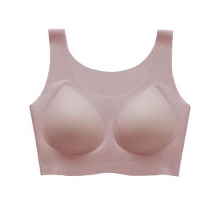 桔内女士冰丝一片式无痕无钢圈聚拢内衣舒适无勒感运动文胸2120