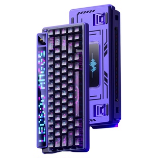 LEOBOG AMG65机械键盘智慧屏无线蓝牙三模客制化热插拔电竞游戏