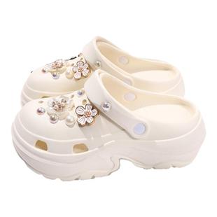 孕妇洞洞鞋女款2026夏季新款防臭沙滩凉鞋踩屎感eva防滑拖鞋女士