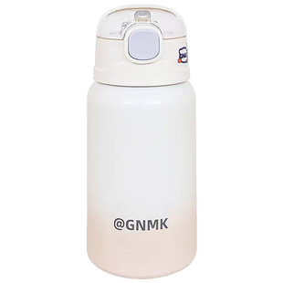 保温杯女生高颜值简约带吸管小巧便携水杯学生上学304不锈钢杯子