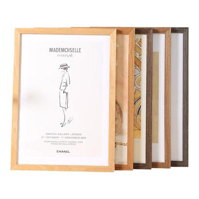 原木色实木相框挂墙画框空框装裱