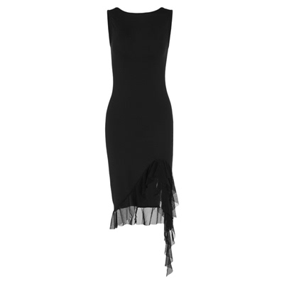 Waist cinching slimming backless dress无袖收腰显瘦露背连衣裙