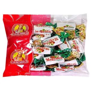 俄罗斯糖果斯拉夫榛仁花生巧克力夹心牛轧糖喜糖年货零食袋装甜食