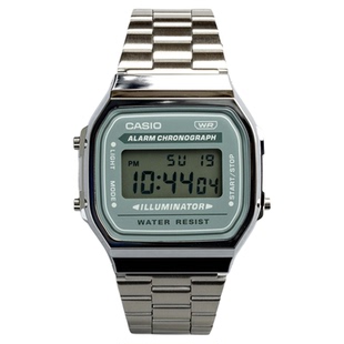 卡西欧CASIO A168WA-3A新款方块七年电力带闹钟秒表防水电子手表