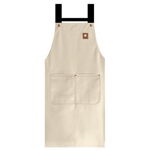 防水围裙防油软皮pu餐饮专用定制logo字厨房家用2025新款大码洗碗