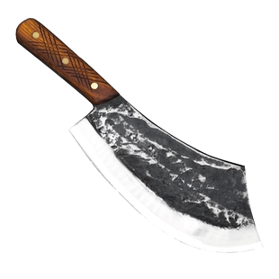 重型加厚斩骨刀手工锻打弹簧钢刀砍猪脚刀厨师屠夫专用刀剁骨头刀