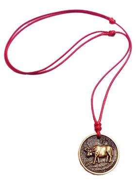 纯铜八卦十二生肖吊坠项链情侣