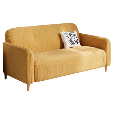 2025法式淡奶油布艺沙发小户型客厅阳台卧室服装店出租房双人沙