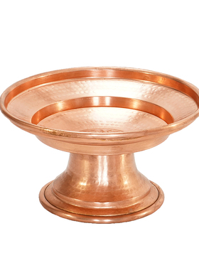 藏式红铜供果盘家用客厅桌面