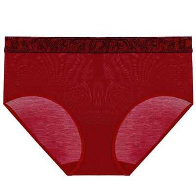 中腰平角裤爱美丽莫代尔抗菌女