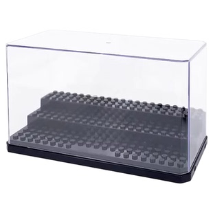 装乐高的透明盒子积木人仔小人展示盒防尘盒收纳展示柜亚克力家用