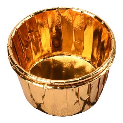 蛋糕卷口杯蛋糕纸杯金色烤箱蓝色