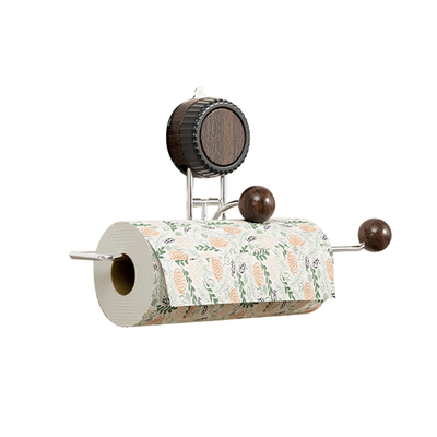 吸盘厨房纸巾架免打孔抹布置物架