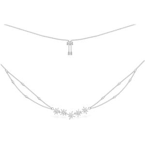 APM Monaco 双层六芒星项链时尚锁骨毛衣链简约520浪漫礼物送女友