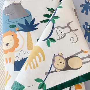 A类60支纯棉长绒棉卡通幼儿园夏凉被150x200可机洗宝宝纯棉空调被