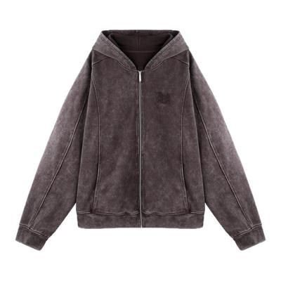 BJHG水洗暖皮开衫外套