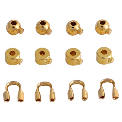 18K镀真金定位扣固定手链收尾扣