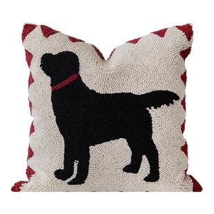 目野「雪国来信」法式红色抱枕高级新年氛围感靠枕套沙发客厅新款