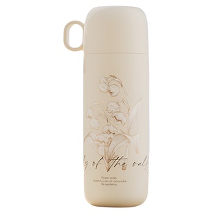 GE-24AW-DB92系列 GERM格米铃兰花系列一杯两用随享盖保温杯