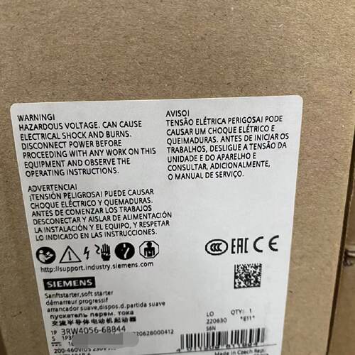 【询价】3RW4056-6BB44，质保一年，适用