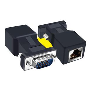 VGA转RJ45 网口 网线连接器VGA公母头信号转换头/线 延长器显示器