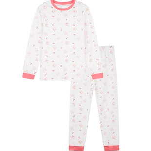 笛莎童装女童家居服春装新款儿童女大童睡衣纯棉秋衣内衣套装迪莎