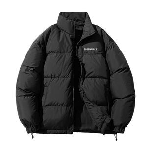 ESSENTIALS官方羽绒服男女情侣款2025冬季新款加厚立领白鸭绒外套