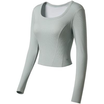 Keep女带胸垫方领裸感瑜伽T恤