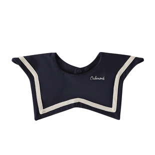 Oak mont宝宝口水巾婴儿a类围嘴透气薄款防水快干海军风导湿围脖