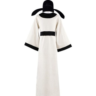 唐朝古装李白套装圆领公子书生宋文人秀才杜甫诗人端午节屈原汉服