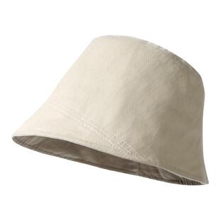 CACUSS纯棉帽子女春夏新款透气显脸小遮阳日系渔夫帽气质防晒盆帽