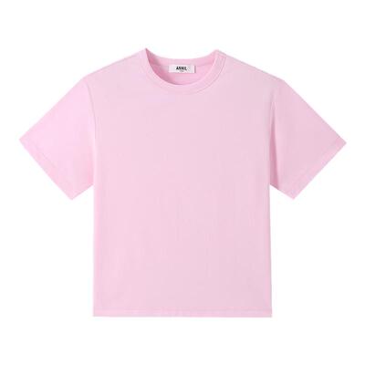 安奈儿童装男女童圆领短袖T恤针织衫2026夏多巴胺配色宽松亲肤