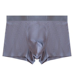 棉质平角裤【透气网眼提花】男士内裤透气无痕四角裤冬季吸湿排汗