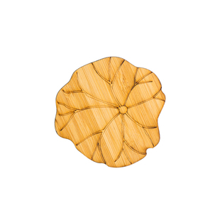 创意荷花隔热垫茶杯垫中式竹质杯垫家用小号垫子防烫茶水杯垫碗垫