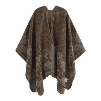 美拉德仿羊绒复古斗篷披肩围脖