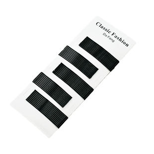 韩版简约百搭刘海夹黑色一字夹磨砂不掉漆卡子大号顶夹发卡头饰品