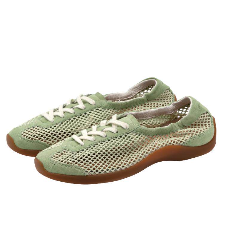 足下工业 FOOT INDUSTRY 网布芭蕾德训鞋女款休闲舒适百搭古白色