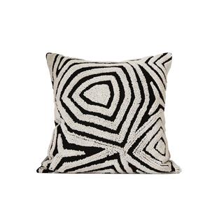 澜品 法式复古\赫本风抱枕 MISSLAPIN沙发黑白靠枕客厅靠垫腰枕