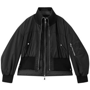 【张婧仪同款】太平鸟大师联名商场羽绒服女飞行夹克女A3ACF4132