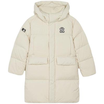 MLB儿童官方男女童潮流经典队标鹅绒连帽羽绒服外套秋冬款