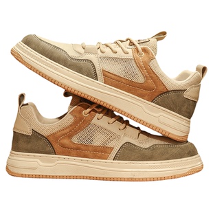 古驰汤米夏季男鞋透气薄款网鞋男网面镂空复古男士板鞋运动休闲鞋