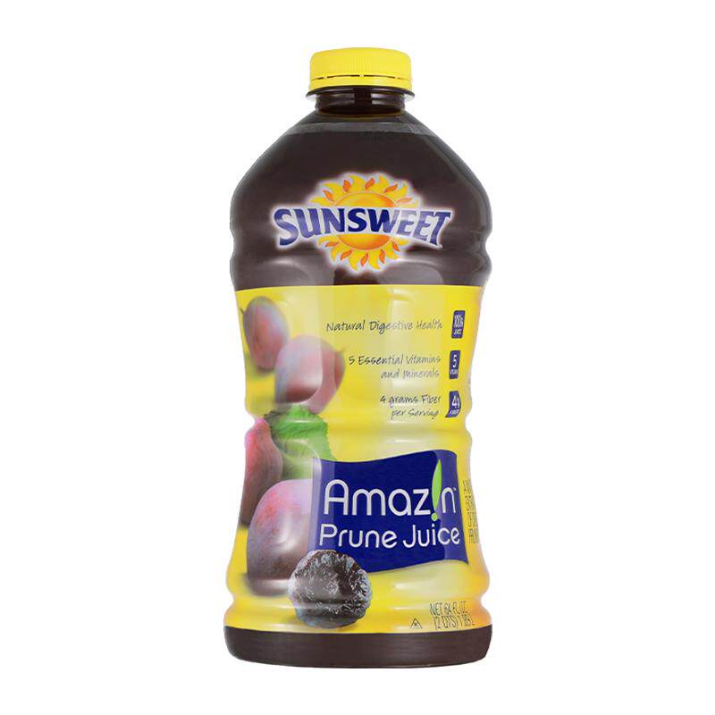 Sunsweet日光牌纯西梅汁nfc无添加0脂肪膳食纤维饮料孕妇便秘可用