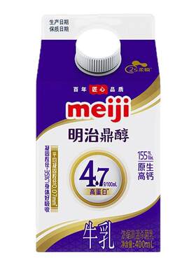 明治meiji 鼎醇牛乳400mL 组合装  低温品