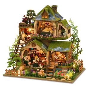 那家小屋 diy小屋场景艺术森林奇遇手工拼装积木模型别墅送老师礼