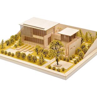 模型现代别墅建筑沙盘材料diy场景环艺设计微缩小屋仿真房屋房子