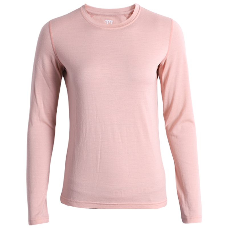 美利奴羊毛速干衣女户外长袖运动t恤美丽诺打底衫登山跑步上衣H16