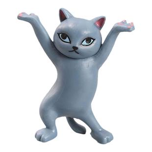 沙雕可爱举手小猫咪 网红创意减压礼物笔拖抬棺猫玩偶 妖娆猫笔架